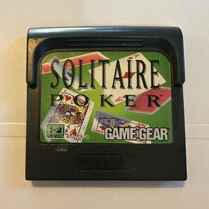 Solitaire Poker Game Gear SEGA in perfect working condition